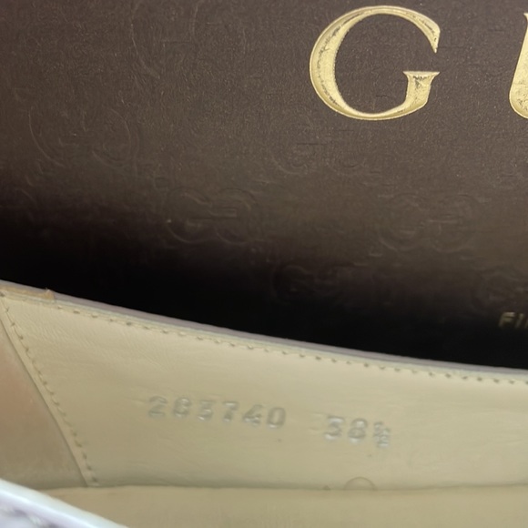 Gucci Gray Leather Flats 38.5 - Picture 4 of 6